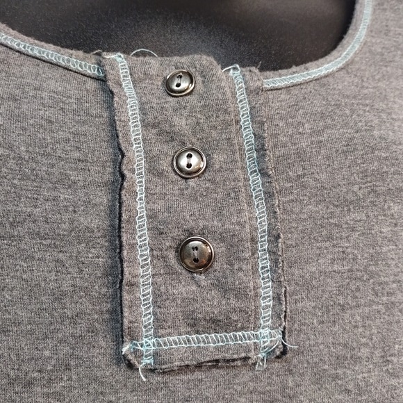 Modcloth Women's Gray Stretch Shirt Dress Size 1X - Picture 7 of 10